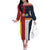 Custom British Lions Australia ACT Family Matching Off The Shoulder Long Sleeve Dress and Hawaiian Shirt Sporty Style
