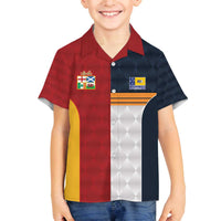 Custom British Lions Australia ACT Family Matching Off The Shoulder Long Sleeve Dress and Hawaiian Shirt Sporty Style