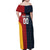Custom British Lions Australia ACT Family Matching Off Shoulder Maxi Dress and Hawaiian Shirt Sporty Style