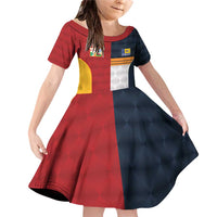 Custom British Lions Australia ACT Family Matching Off Shoulder Short Dress and Hawaiian Shirt Sporty Style