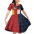 Custom British Lions Australia ACT Family Matching Off Shoulder Short Dress and Hawaiian Shirt Sporty Style