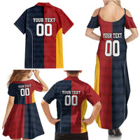 Custom British Lions Australia ACT Family Matching Summer Maxi Dress and Hawaiian Shirt Sporty Style