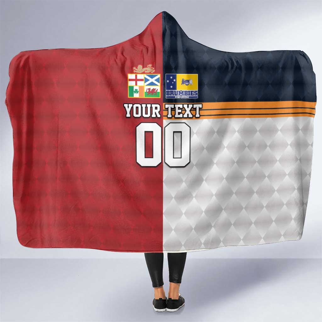 Custom British Lions Australia ACT Hooded Blanket Sporty Style