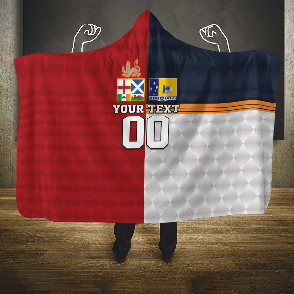 Custom British Lions Australia ACT Hooded Blanket Sporty Style