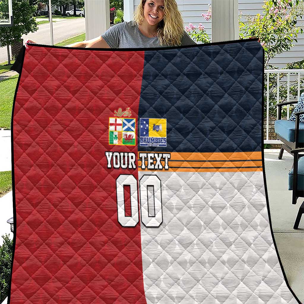 Custom British Lions Australia ACT Quilt Sporty Style