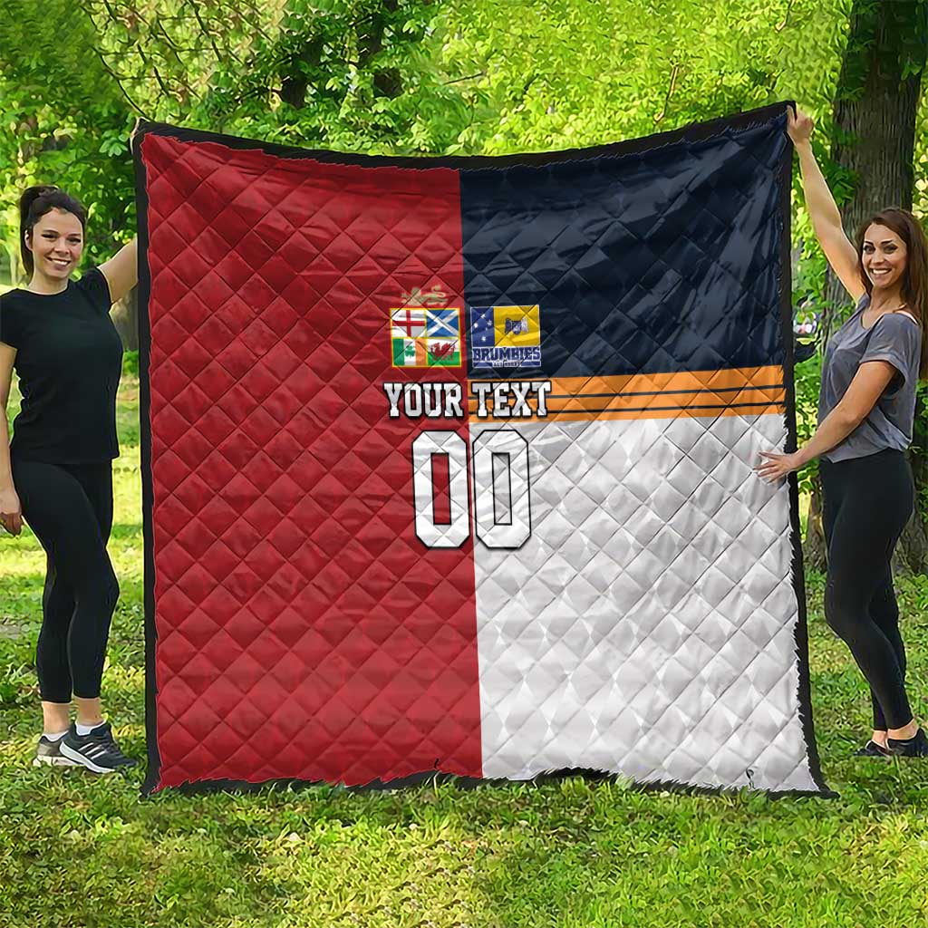 Custom British Lions Australia ACT Quilt Sporty Style