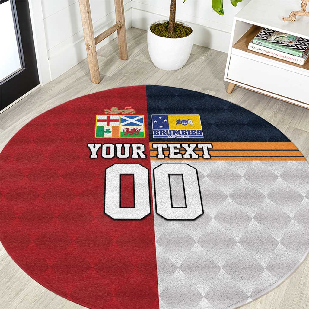 Custom British Lions Australia ACT Round Carpet Sporty Style