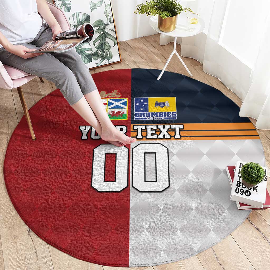 Custom British Lions Australia ACT Round Carpet Sporty Style