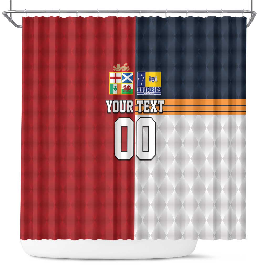 Custom British Lions Australia ACT Shower Curtain Sporty Style