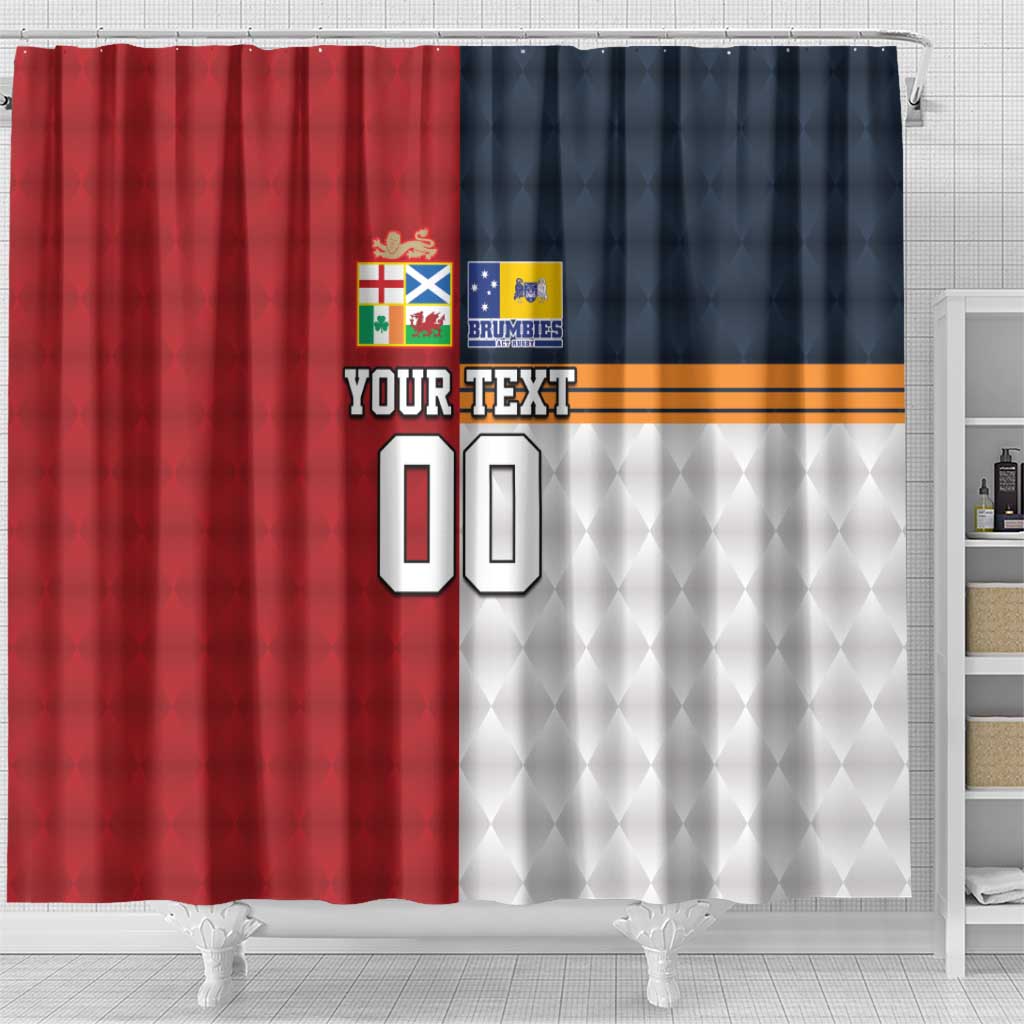 Custom British Lions Australia ACT Shower Curtain Sporty Style