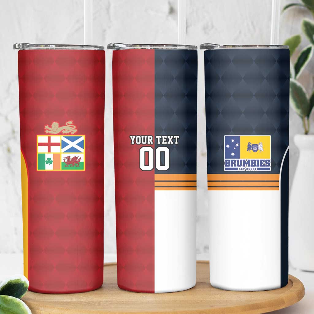 Custom British Lions Australia ACT Skinny Tumbler Sporty Style