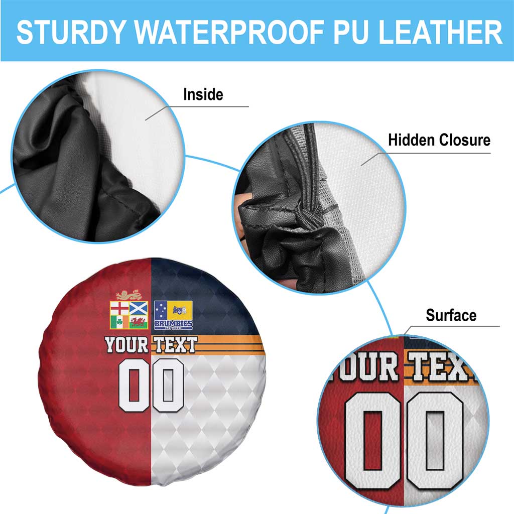 Custom British Lions Australia ACT Spare Tire Cover Sporty Style