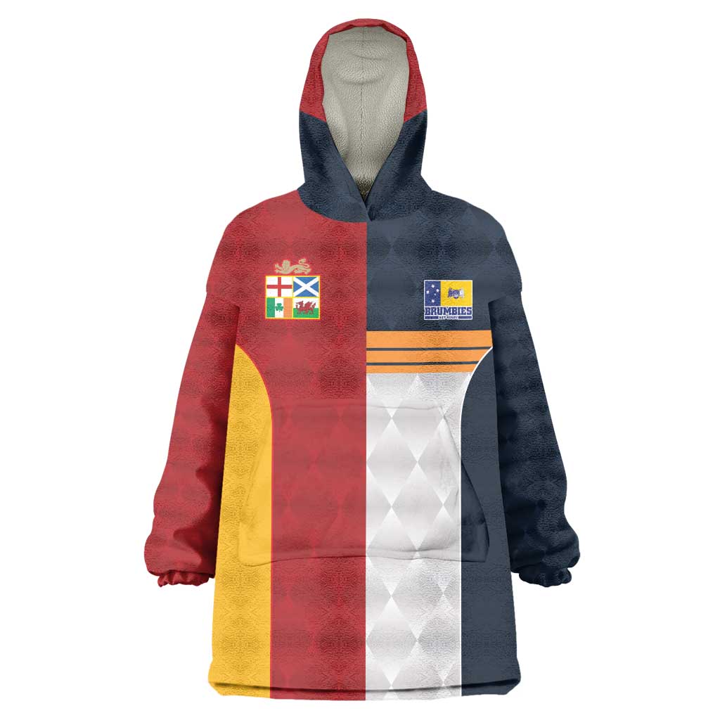 Custom British Lions Australia ACT Wearable Blanket Hoodie Sporty Style