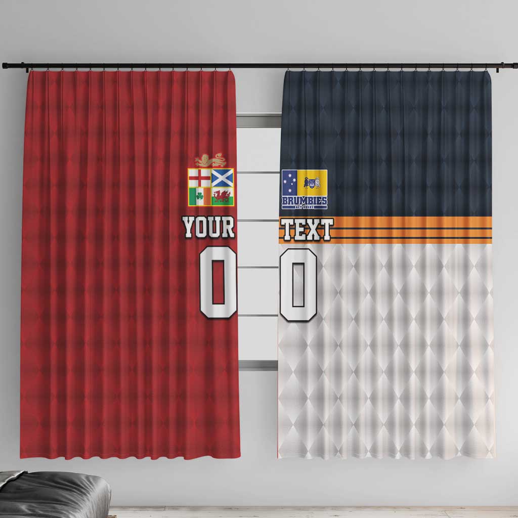 Custom British Lions Australia ACT Window Curtain Sporty Style