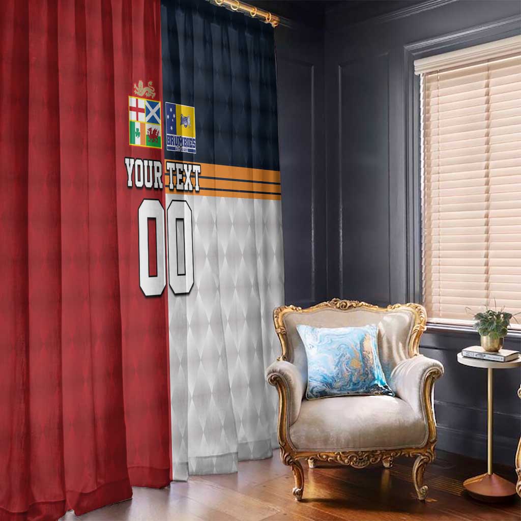 Custom British Lions Australia ACT Window Curtain Sporty Style