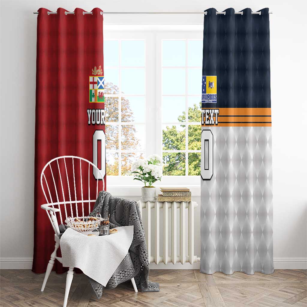 Custom British Lions Australia ACT Window Curtain Sporty Style