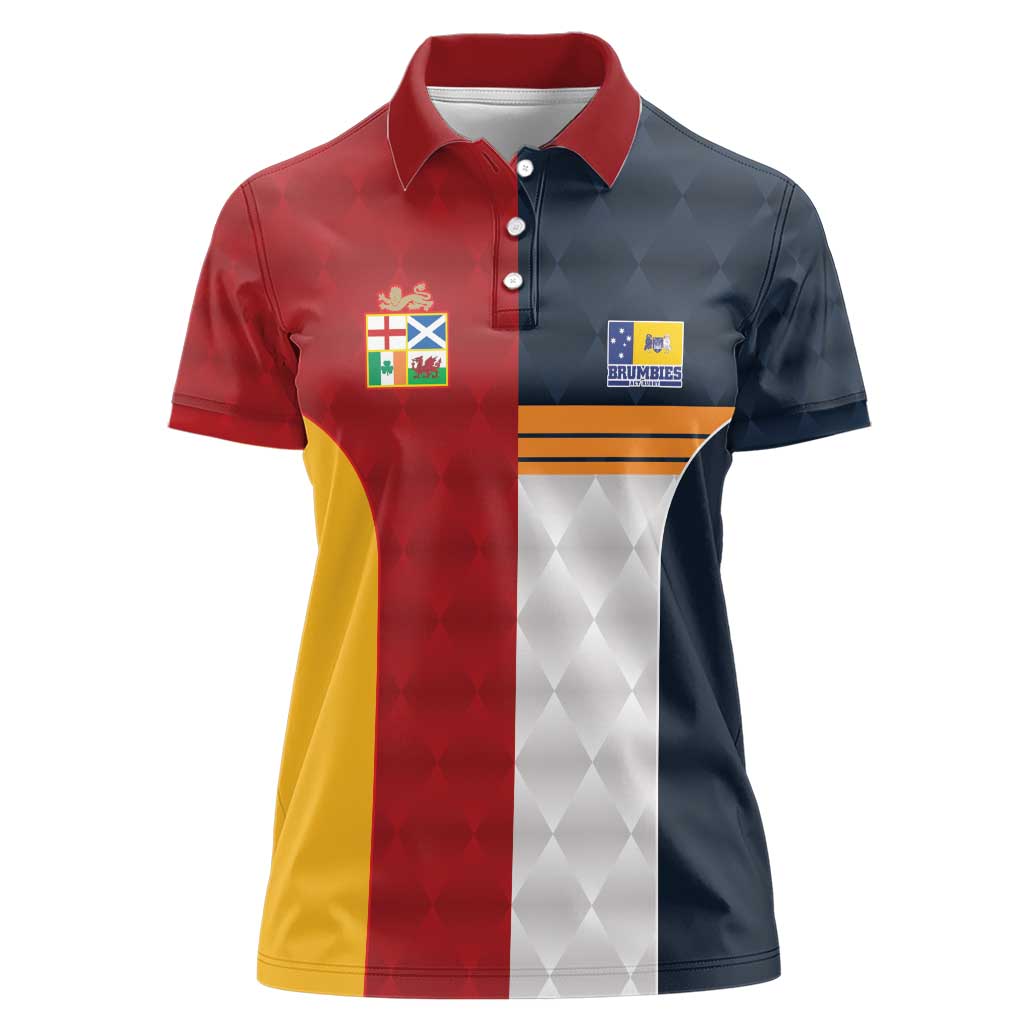 Custom British Lions Australia ACT Women Polo Shirt Sporty Style