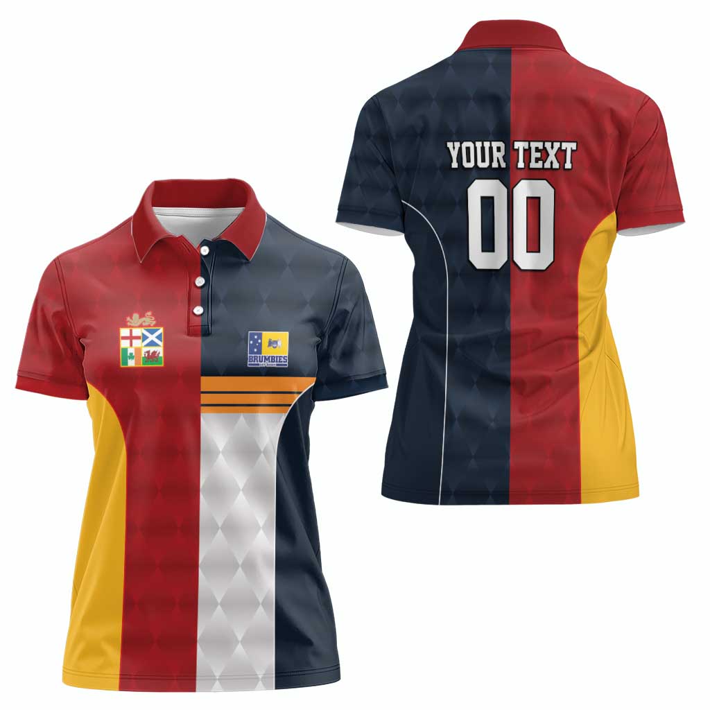 Custom British Lions Australia ACT Women Polo Shirt Sporty Style