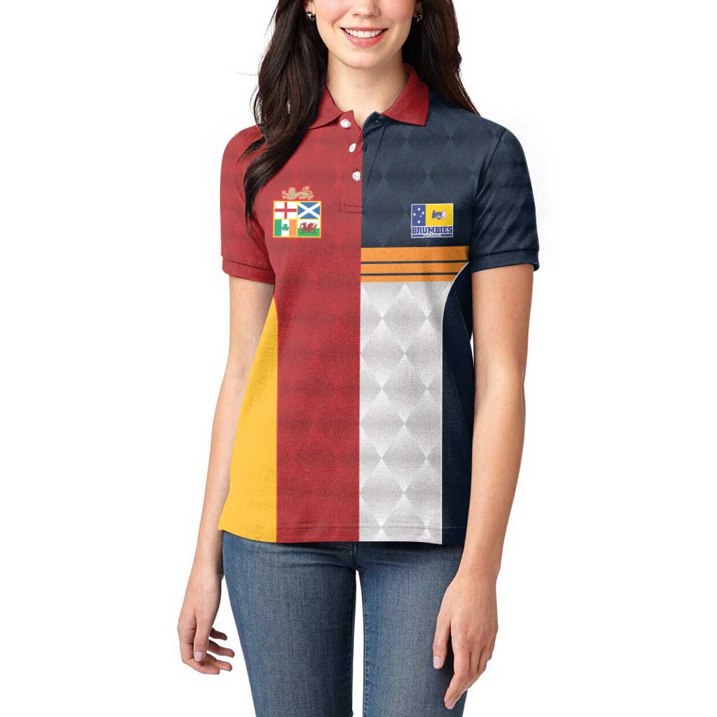 Custom British Lions Australia ACT Women Polo Shirt Sporty Style