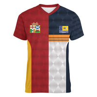 Custom British Lions Australia ACT Women V-Neck T-Shirt Sporty Style