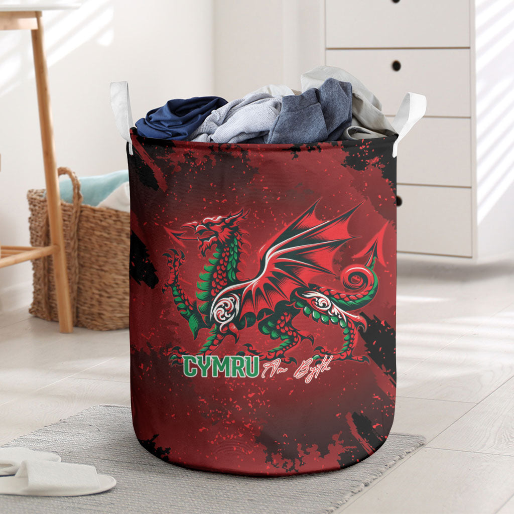 Wales Rugby National Heritage Laundry Basket Red Dragon Inspired Edition
