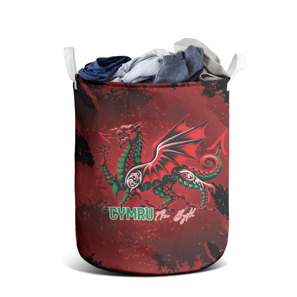 Wales Rugby National Heritage Laundry Basket Red Dragon Inspired Edition