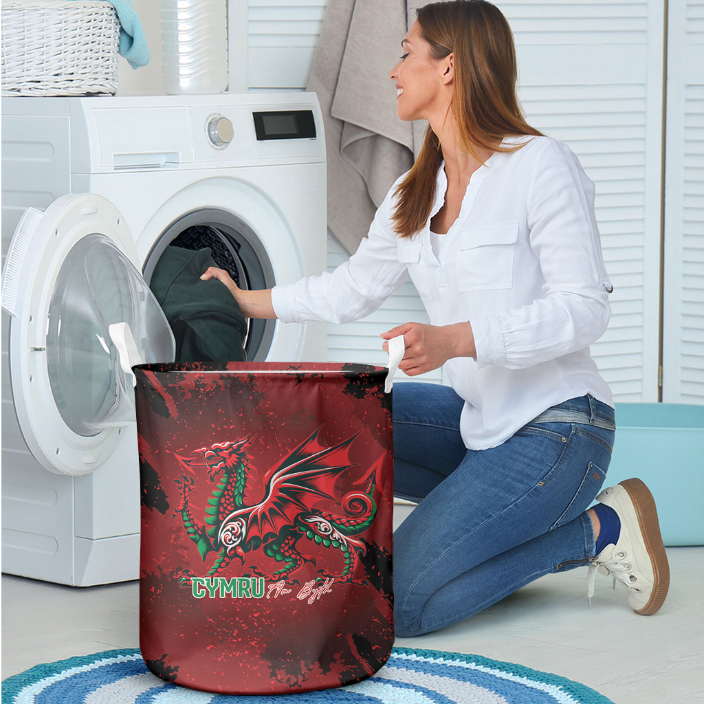 Wales Rugby National Heritage Laundry Basket Red Dragon Inspired Edition