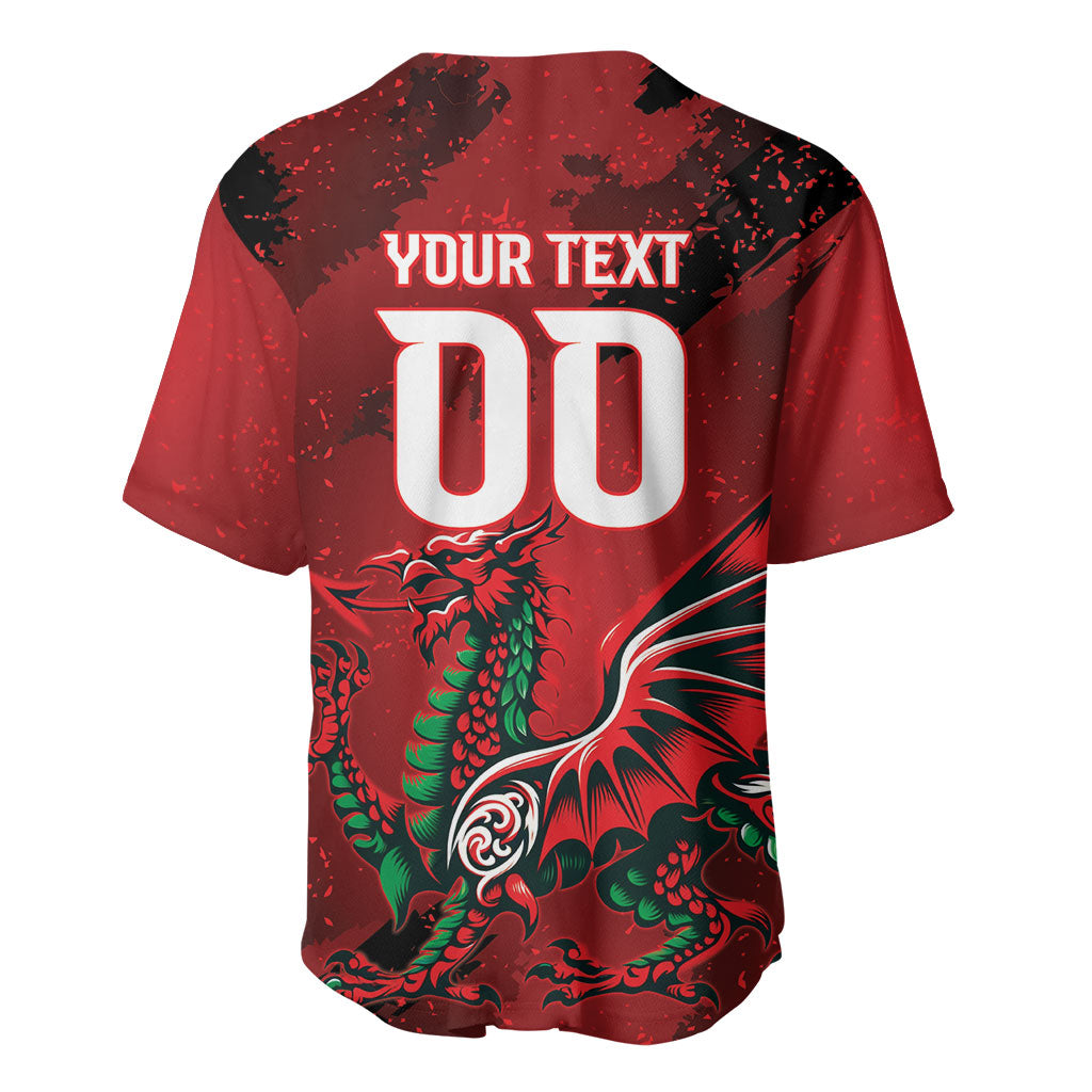 Wales Rugby National Heritage Custom Baseball Jersey Red Dragon Inspired Edition