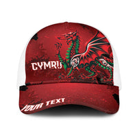 Wales Rugby National Heritage Personalized Baseball Net Cap Red Dragon Inspired Edition