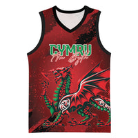 Wales Rugby National Heritage Custom Basketball Jersey Red Dragon Inspired Edition