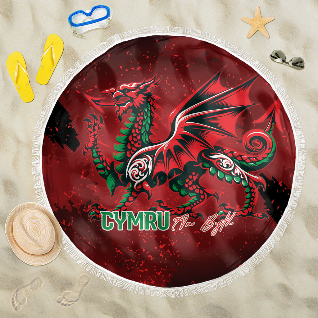 Wales Rugby National Heritage Beach Blanket Red Dragon Inspired Edition