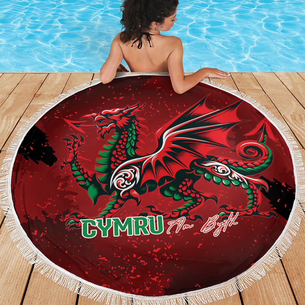 Wales Rugby National Heritage Beach Blanket Red Dragon Inspired Edition