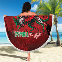 Wales Rugby National Heritage Beach Blanket Red Dragon Inspired Edition