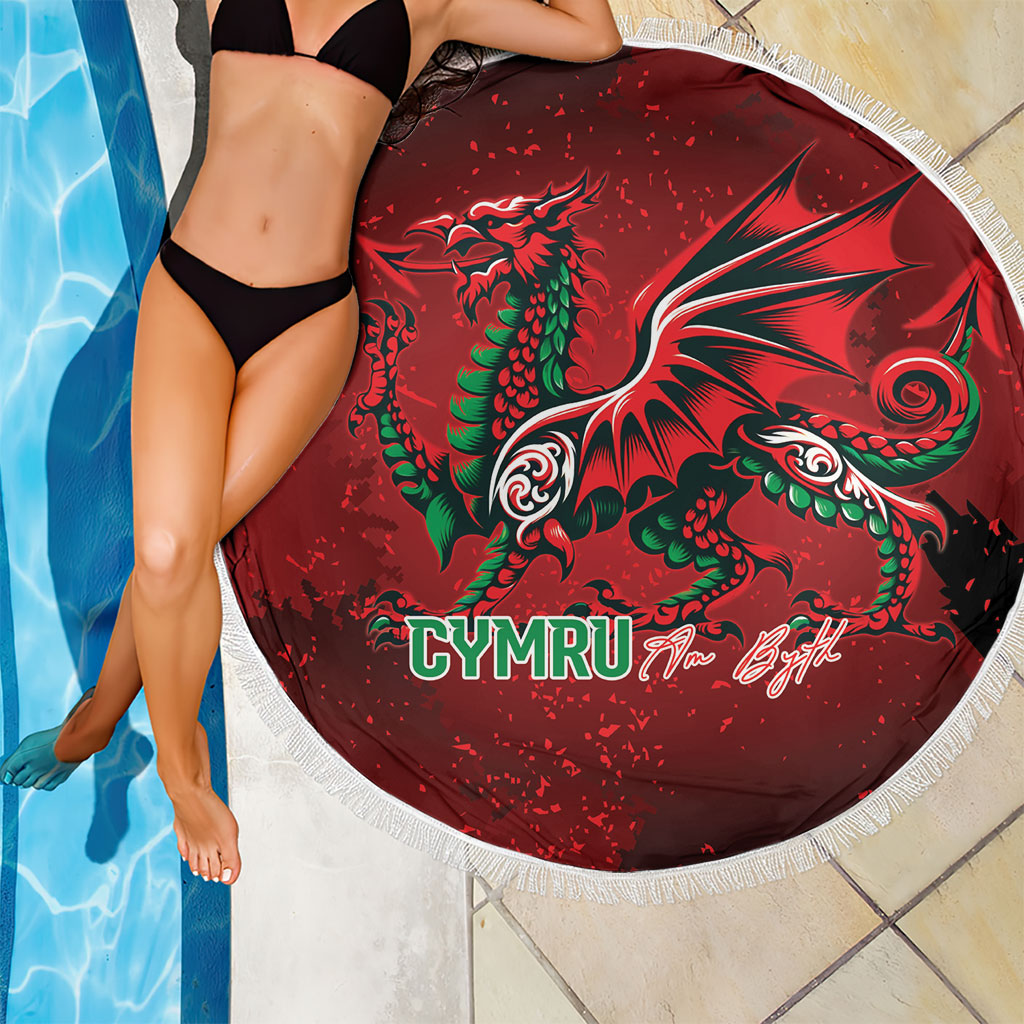 Wales Rugby National Heritage Beach Blanket Red Dragon Inspired Edition