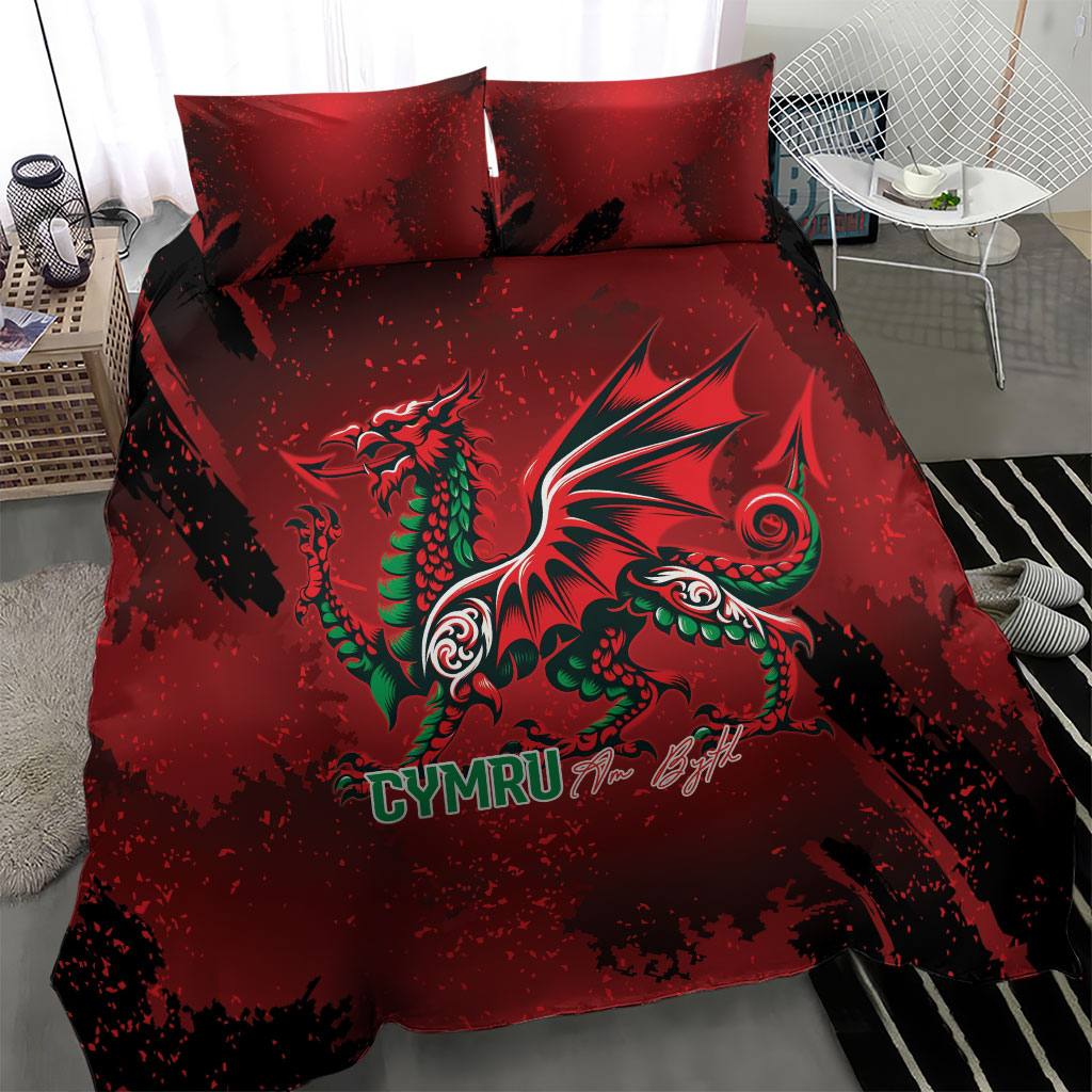 Wales Rugby National Heritage Bedding Set Red Dragon Inspired Edition