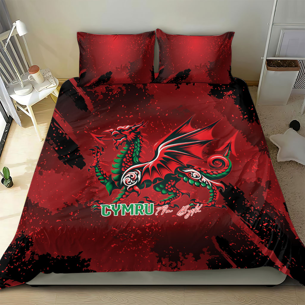 Wales Rugby National Heritage Bedding Set Red Dragon Inspired Edition