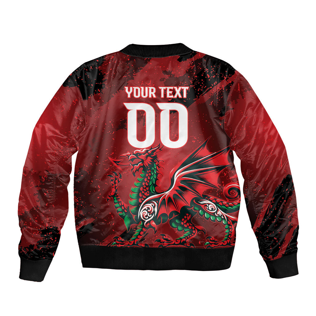 Wales Rugby National Heritage Custom Bomber Jacket Red Dragon Inspired Edition