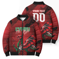 Wales Rugby National Heritage Custom Bomber Puffer Jacket Red Dragon Inspired Edition