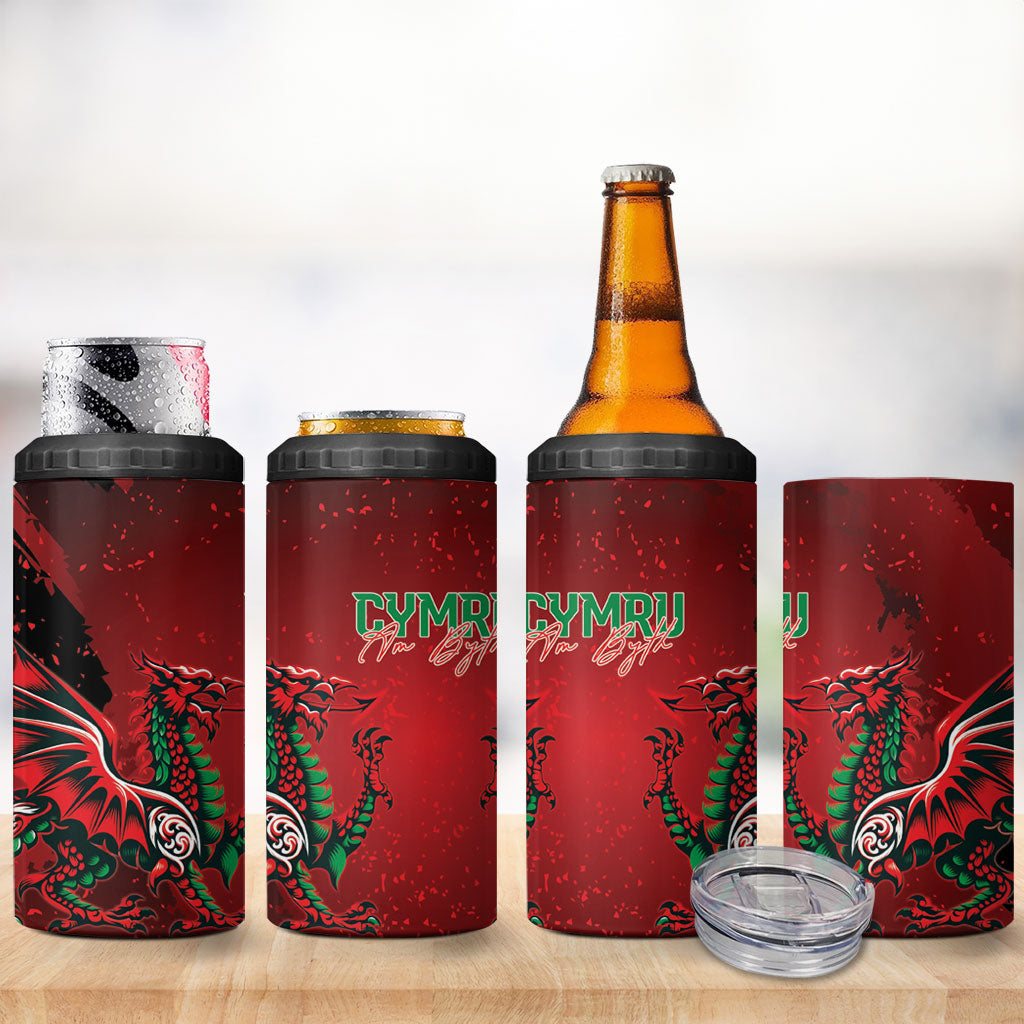 Wales Rugby National Heritage 4 in 1 Can Cooler Tumbler Red Dragon Inspired Edition