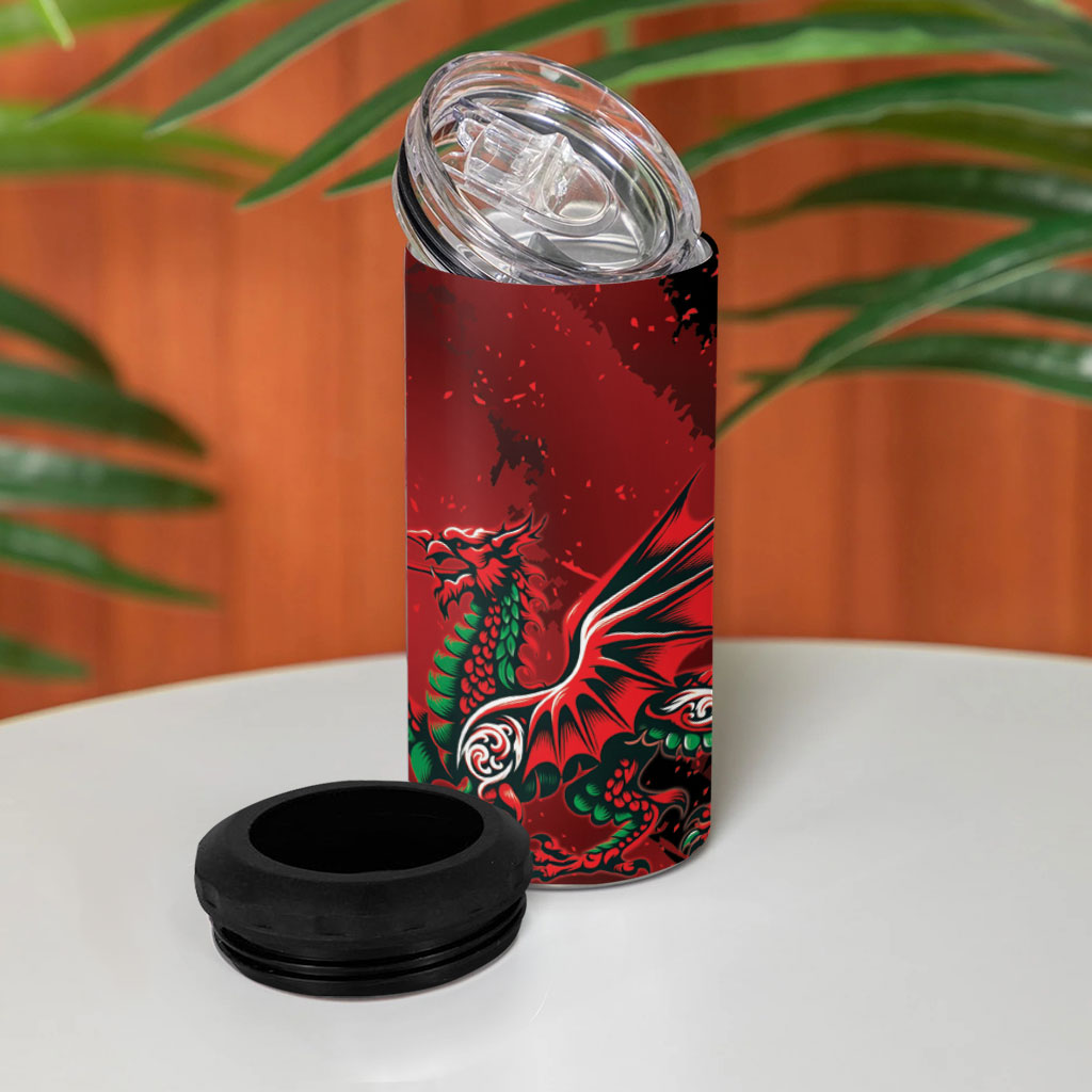 Wales Rugby National Heritage 4 in 1 Can Cooler Tumbler Red Dragon Inspired Edition
