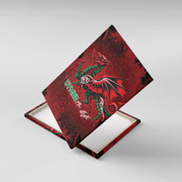 Wales Rugby National Heritage Canvas Wall Art Red Dragon Inspired Edition