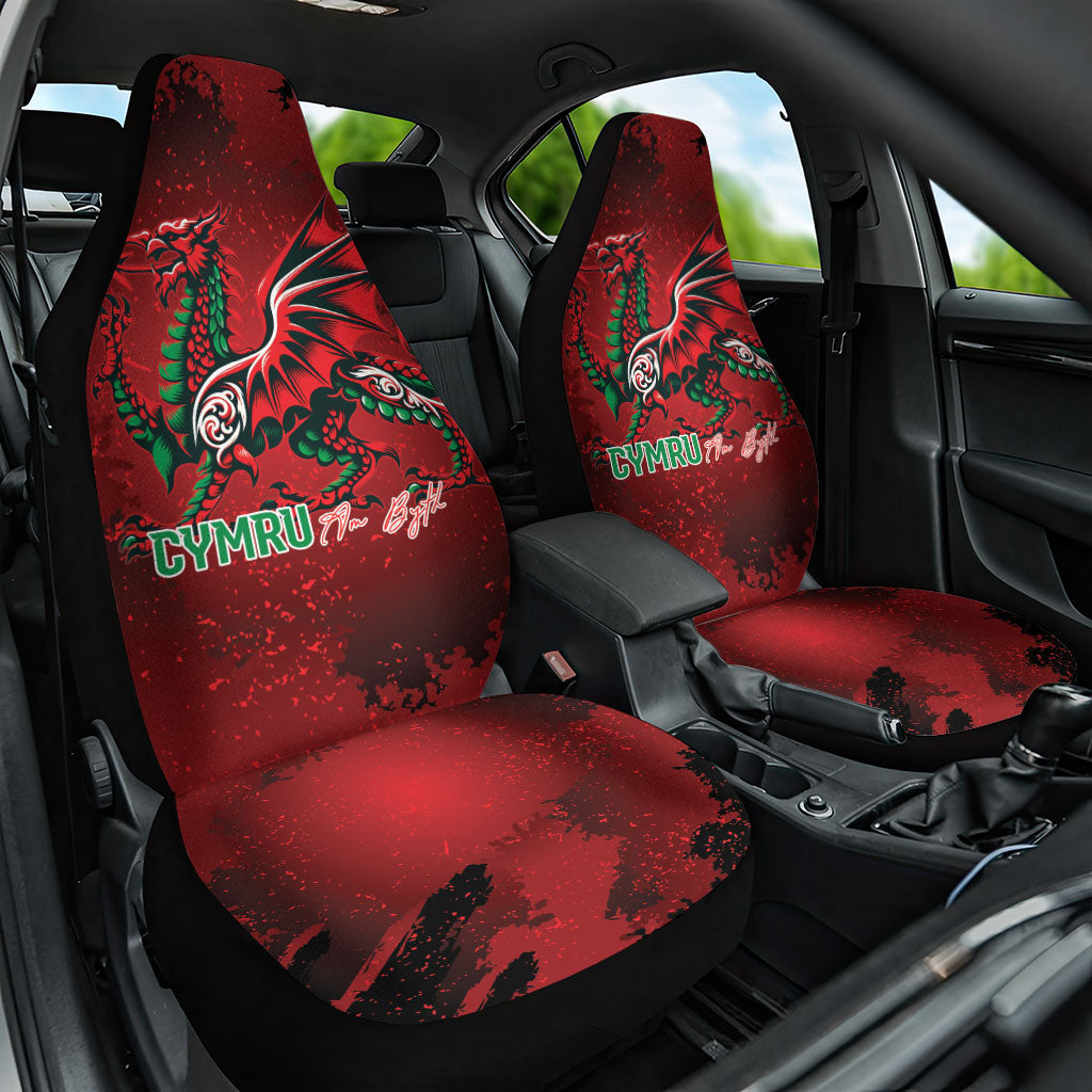 Wales Rugby National Heritage Car Seat Cover Red Dragon Inspired Edition