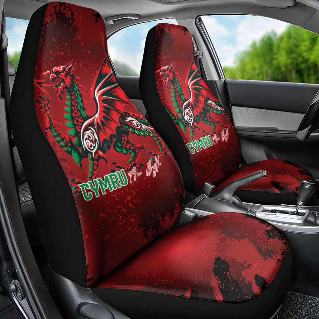 Wales Rugby National Heritage Car Seat Cover Red Dragon Inspired Edition