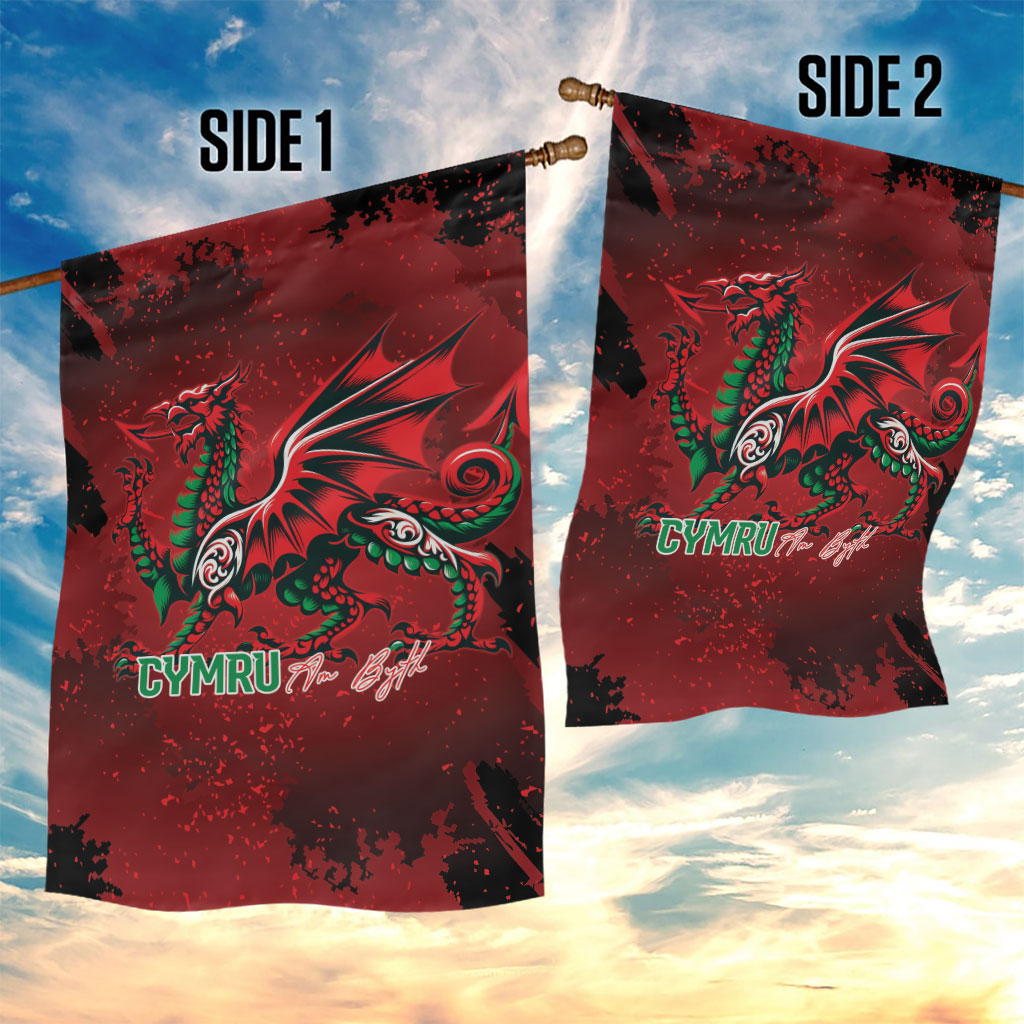 Wales Rugby National Heritage Garden Flag Red Dragon Inspired Edition