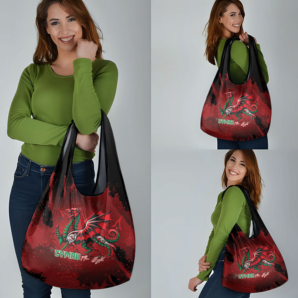 Wales Rugby National Heritage Grocery Bag Red Dragon Inspired Edition