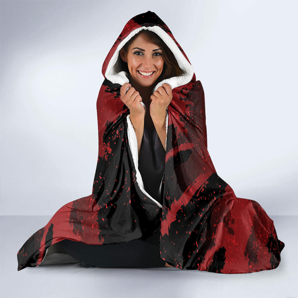 Wales Rugby National Heritage Hooded Blanket Red Dragon Inspired Edition
