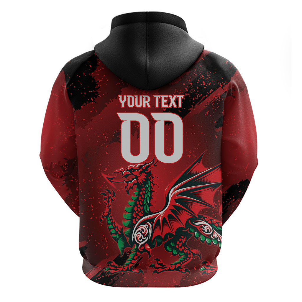 Wales Rugby National Heritage Custom Hoodie Red Dragon Inspired Edition