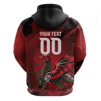 Wales Rugby National Heritage Custom Hoodie Red Dragon Inspired Edition