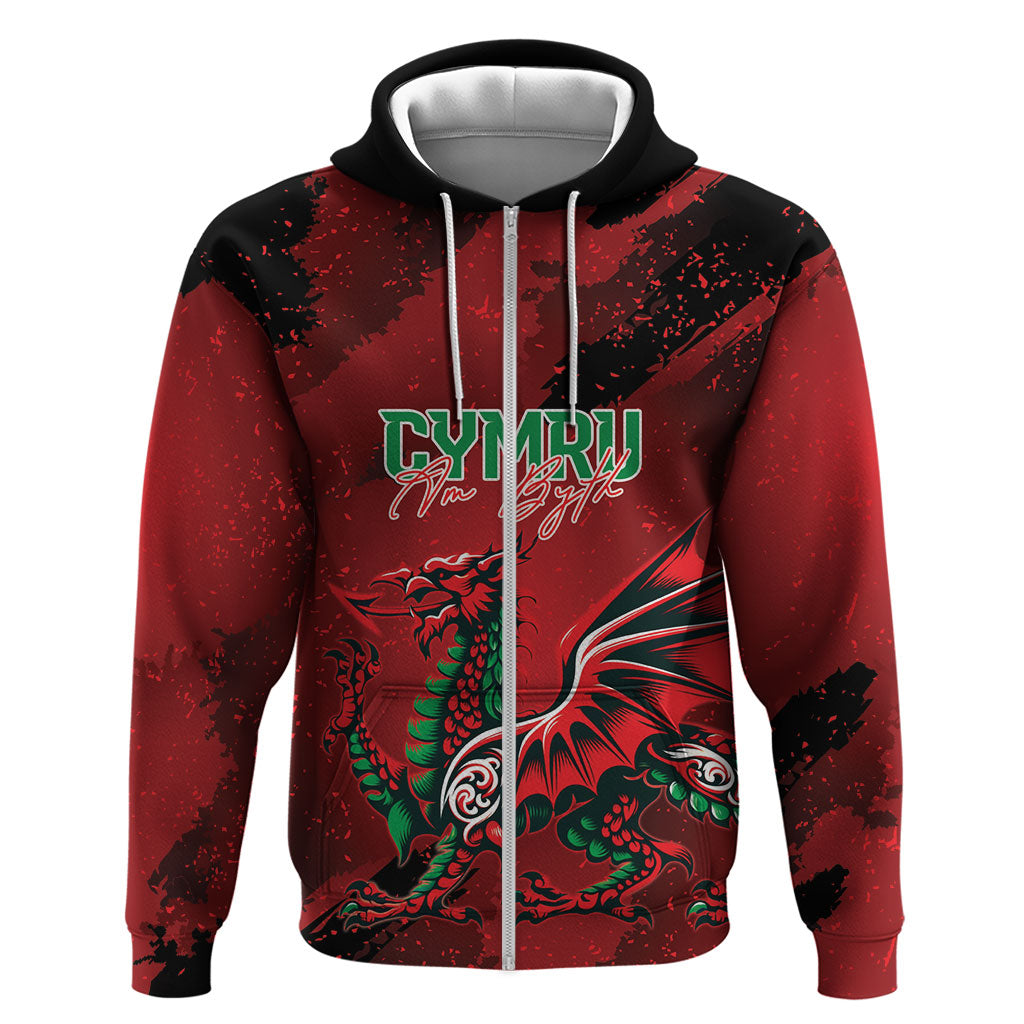 Wales Rugby National Heritage Custom Hoodie Red Dragon Inspired Edition