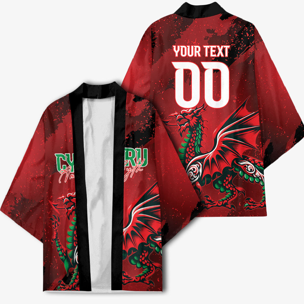 Wales Rugby National Heritage Custom Kimono Red Dragon Inspired Edition